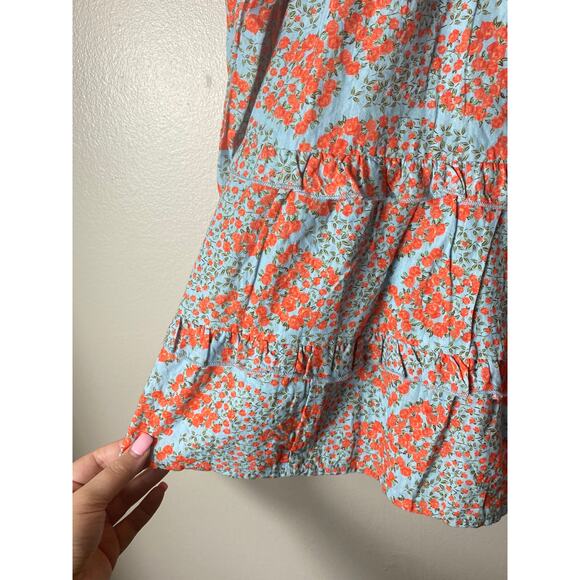 ROLLER RABBIT DRESS LARGE MILKMAID WESTERN COASTAL COTTAGECORE - Picture 13 of 16